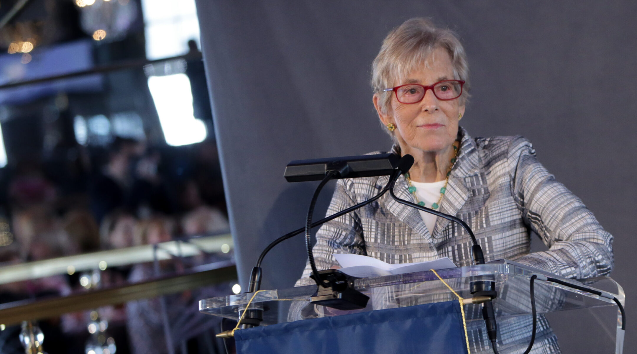 Dr. Ruth Gottesman speaks at a Albert Einstein College of Medicine event at the Rainbow Room in Manhattan, May 17, 2016. (Brent N. Clarke/Getty Images)