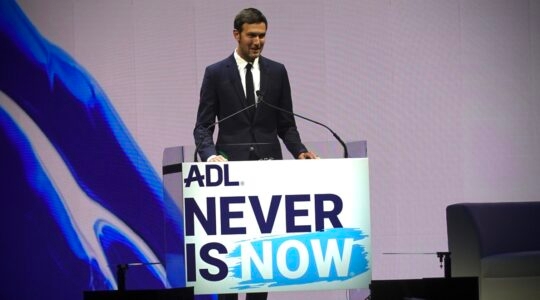 Jared Kushner speaks at the ADL's annual summit at the Javits Center in New York City, March 6, 2024. (Luke Tress)