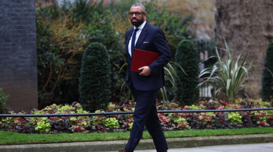 U.K. Home Secretary James Cleverly, pictured on March 6, 2024 in London. (Peter Nicholls/Getty Images)