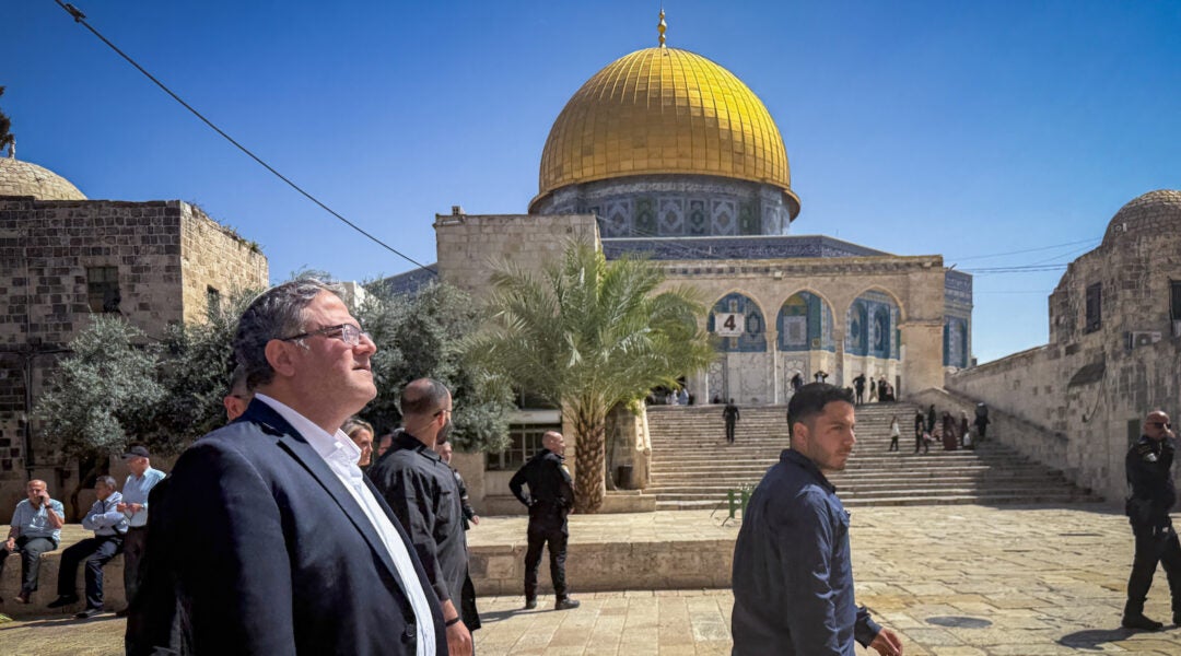 Israeli politician visiting the Temple Mount