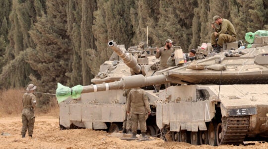 Israeli forces take position on Israel's border with Gaza on May 15, 2025. (Jack GUEZ / AFP)