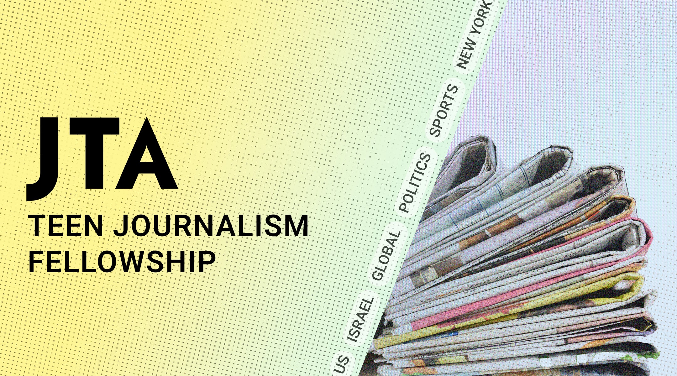 Newspaper with JTA logo.