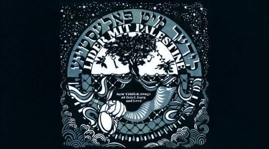 An album cover features the fig tree, a native plant signifying the security of home; the keys, a symbol and instrument of return; the fishnet pattern (found in the keffiyeh), a connection to the sea; water, source of life, in the droplets and waves; the stars, witnesses over us all; and the shofar, used as a wake-up call.