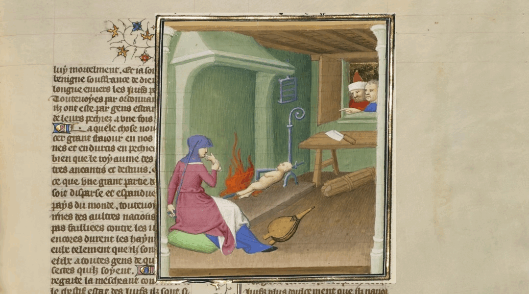 A a5th-century painting shows "A Jewish Woman Devouring Her Child."
