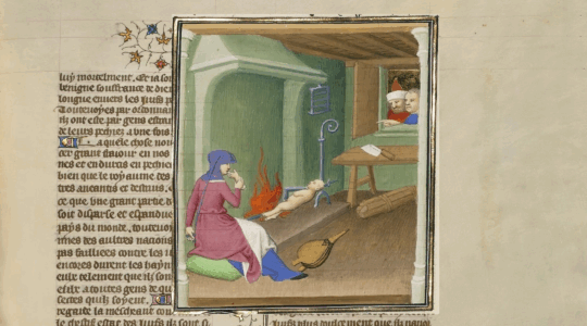 A a5th-century painting shows "A Jewish Woman Devouring Her Child."