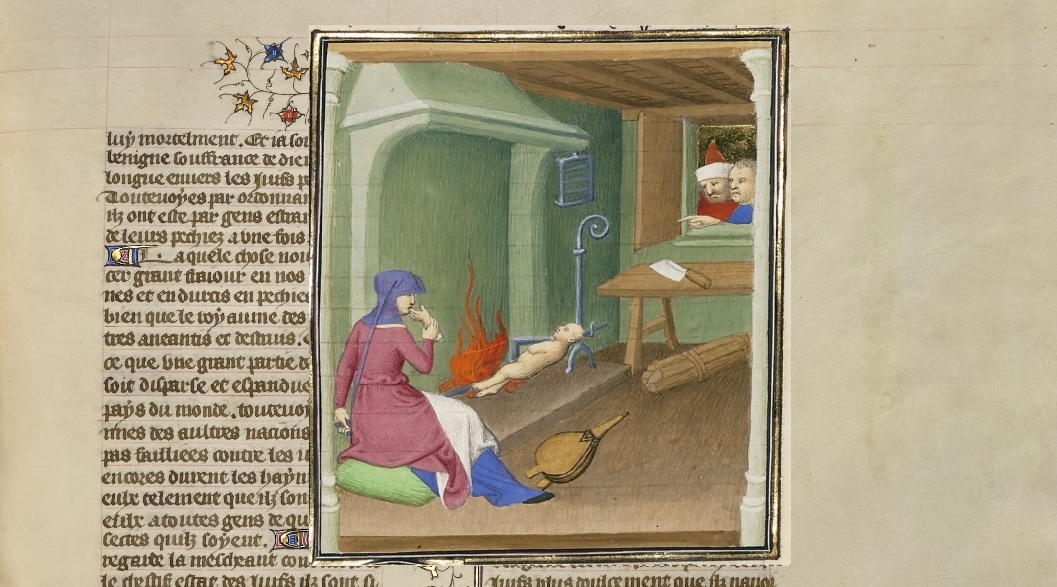 A a5th-century painting shows "A Jewish Woman Devouring Her Child."