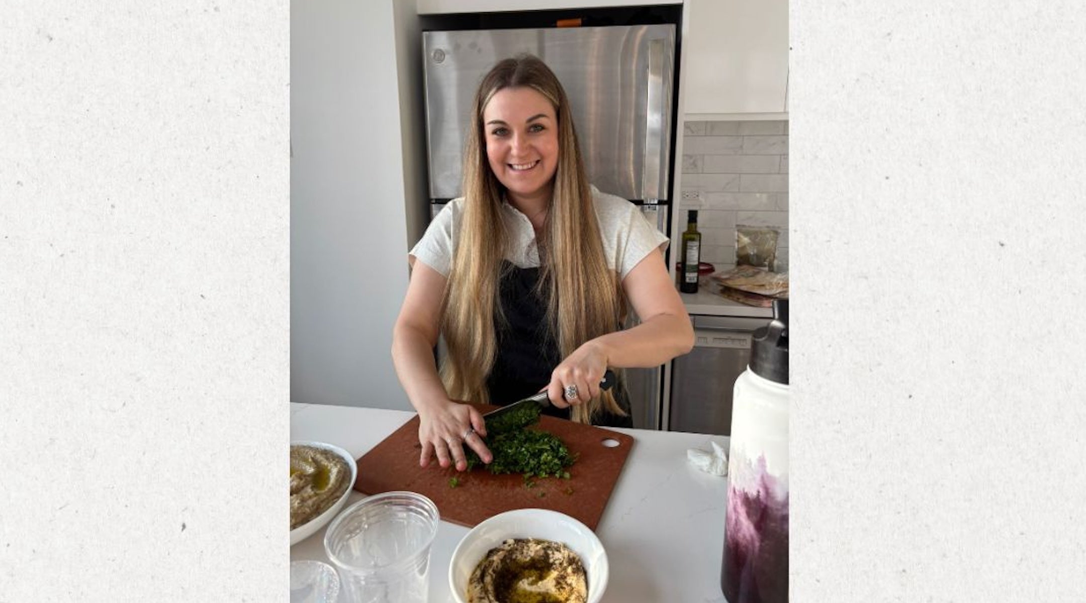 Stephanie Zauderer cooking