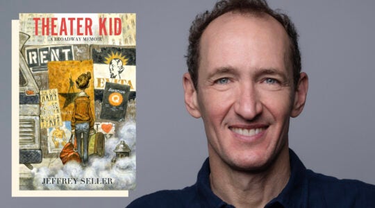 Cover of "Theater Kid" and a headshot of author Jeffrey Seller