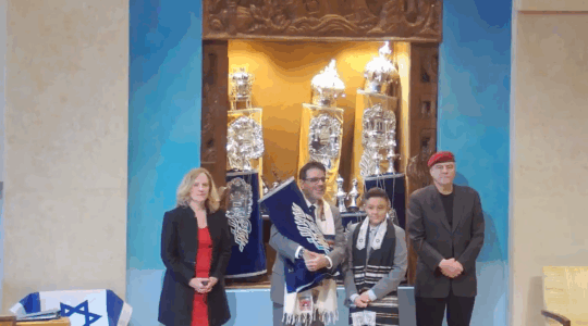 Curtis Sliwa at his son's bar mitzvah