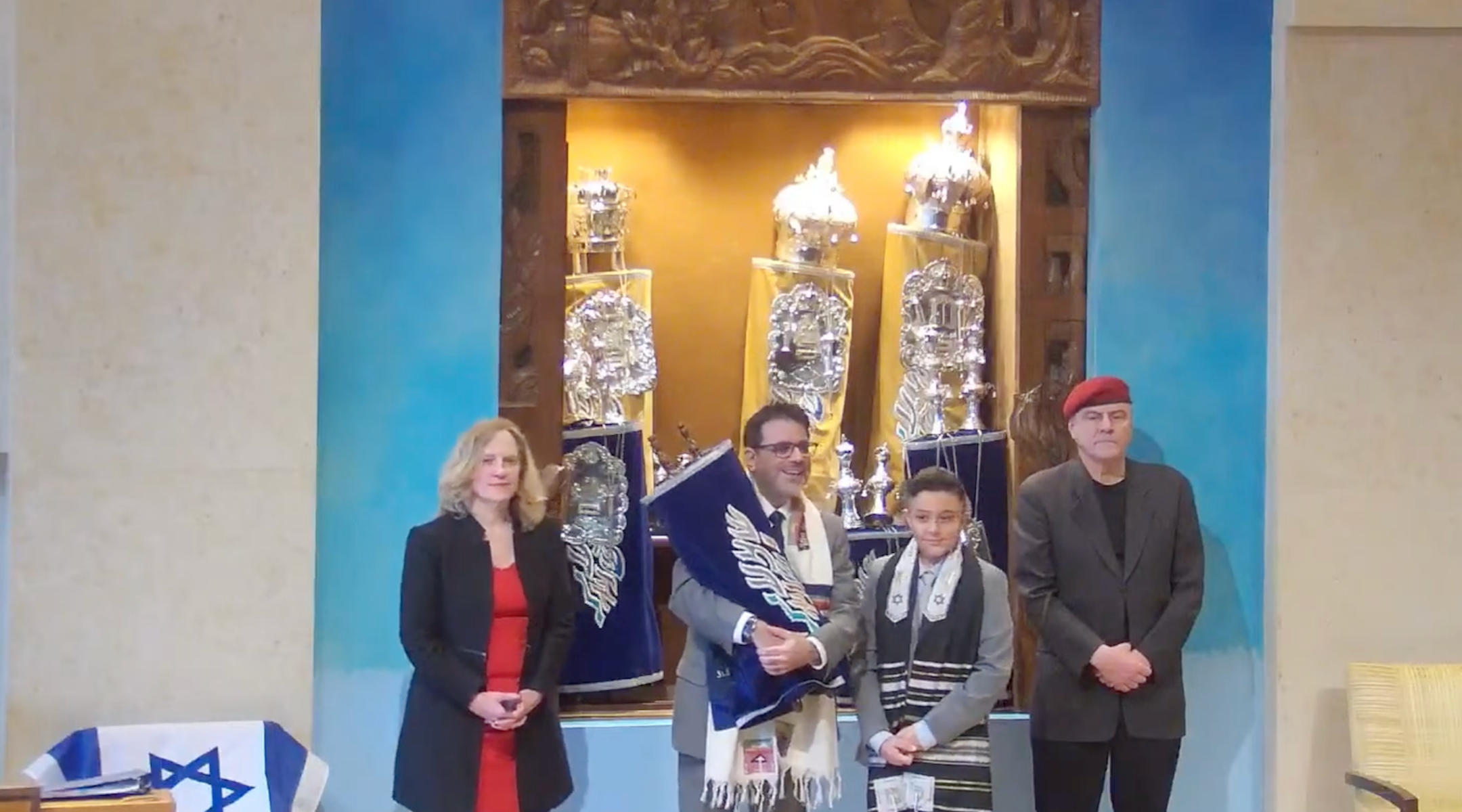 Curtis Sliwa at his son's bar mitzvah