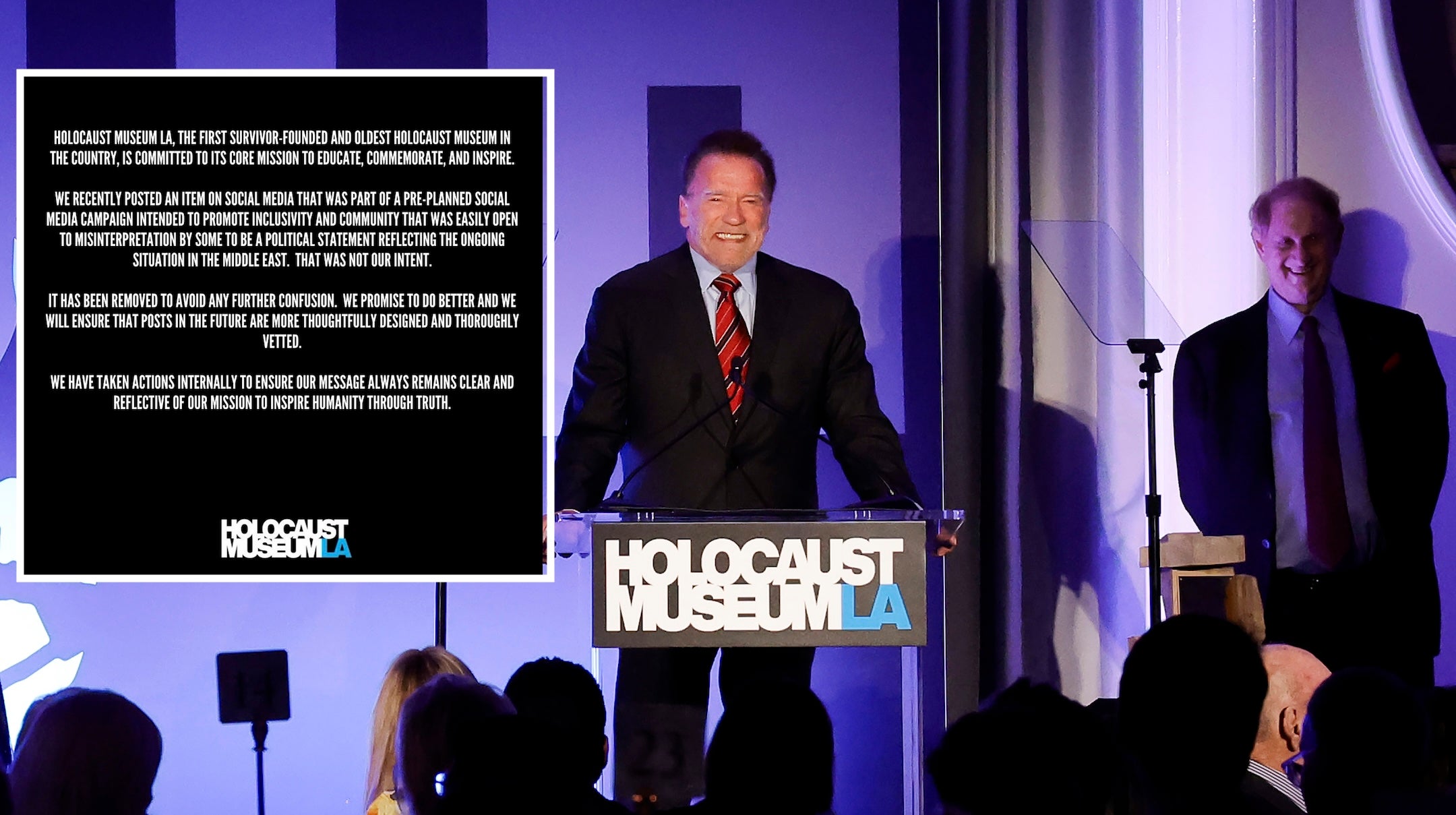 LA Holocaust museum retracts social media post that said, ‘Never again can’t only mean never again for Jews’