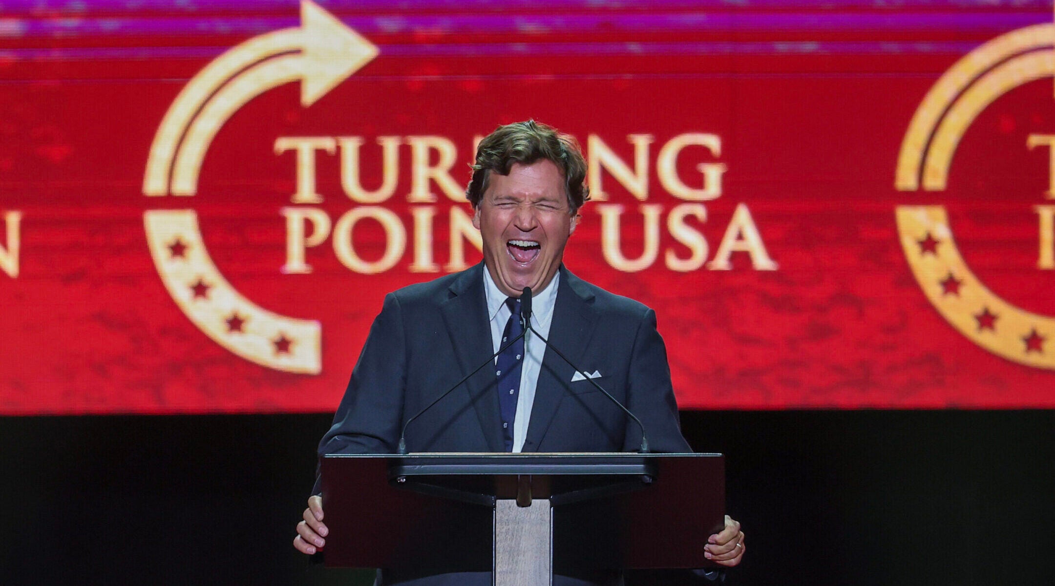 Tucker Carlson tells story about murder of Jesus at Charlie Kirk’s memorial, igniting criticism