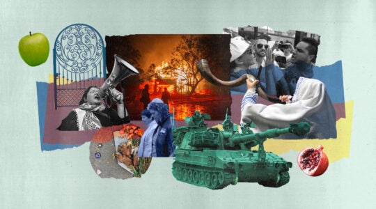 a collage of current events ahead of the Jewish new year
